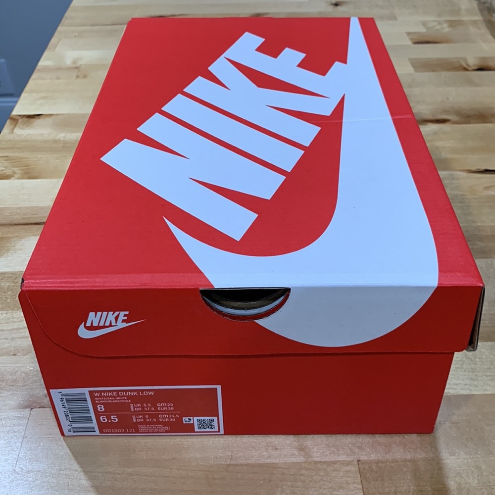 Nike dunk low “white sail” Size W8/M6.5 - Picture 3 of 8